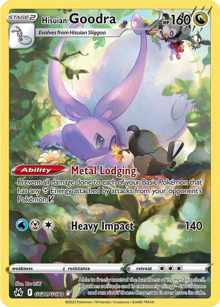 Crown Zenith Hisuian Goodra Pokémon card